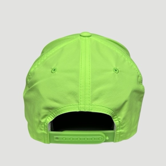 G/Fore Performance Golf Hat Neon Green Hi Vis Adjustable Snapback Skull & Tees - Picture 5 of 7